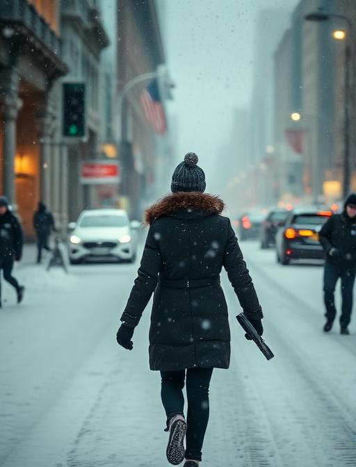 Селфи в снегу