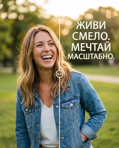 Наложить текст на фото