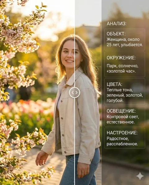 Получить описание изображения