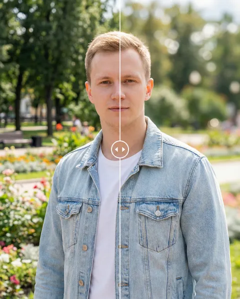 Размыть задний фон на фото (боке)